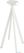 Infinity Statafel Wit Frame + Moonstone HPL 70 cm - Essentials 120051370 3