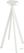 Infinity Statafel Wit Frame + Moonstone HPL 70x70 cm - Essentials 120051377 3