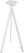 Essentials Infinity Tripod Statafel Wit Frame + Zwart HPL 70x70 cm - 140051077 3