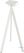 Essentials Infinity Tripod Statafel Wit Frame + Riverwashed Wood HPL 70 cm - 140051470 3