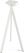 Essentials Infinity Tripod Statafel Wit Frame + Riverwashed Wood HPL 70x70 cm - 140051477 3