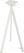 Essentials Infinity Tripod Statafel Wit Frame + Galaxy Marble HPL 70 cm - 140051570 3