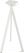 Essentials Infinity Tripod Statafel Wit Frame + Midnight Marble HPL 70x70 cm - 140051677 3