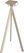 Essentials Infinity Tripod Statafel Zand Frame + Midnight Marble HPL 70x70 cm - 140061677 3