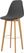 Feros 506F159532 Keeve - Barstoel met stapelbaar frame - Gestoffeerde zitting