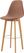 Feros 506F159582 Keeve - Barstoel met stapelbaar frame - Gestoffeerde zitting