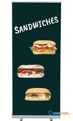 Syna Roll-Banner Budget 85 Complete Set Belegde Broodjes Engels - RBB085LSFI311