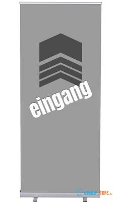 Syna Roll-Banner Budget 85 Complete Set Ingang Grijs Duits - RBB085LSFI363