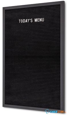 Syna Letterbord Zwart 40 X 60 cm met Zwarte Lijst - LEBBL40X60