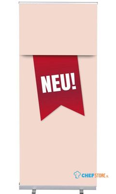 Syna Roll-Banner Budget 85 Complete Set Nieuw Rood Duits - RBB085LSFI344