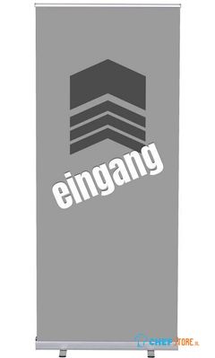 Syna Roll-Banner Budget 85 Complete Set Ingang Grijs Duits - RBB085LSFI363