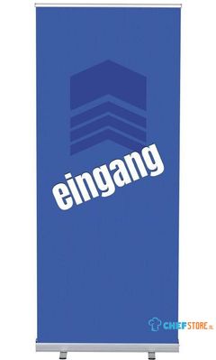 Syna Roll-Banner Budget 85 Complete Set Ingang Blauw Duits - RBB085LSFI367