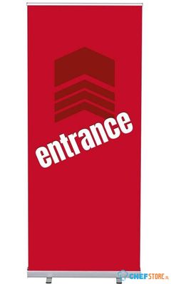 Syna Roll-Banner Budget 85 Complete Set Ingang Rood Engels - RBB085LSFI369