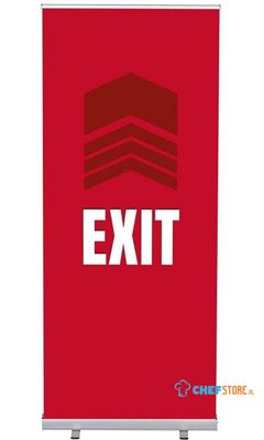 Syna Roll-Banner Budget 85 Complete Set Uitgang Rood Engels - RBB085LSFI382