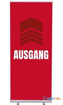 Syna Roll-Banner Budget 85 Complete Set Uitgang Rood Duits - RBB085LSFI384