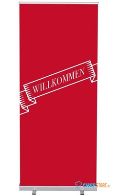 Syna Roll-Banner Budget 85 Complete Set Welkom Rood Duits - RBB085LSFI400