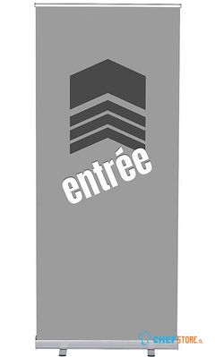 Syna Roll-Banner Budget 85 Complete Set Ingang Grijs Frans - RBB085LSFI563