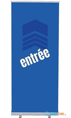 Syna Roll-Banner Budget 85 Complete Set Ingang Blauw Frans - RBB085LSFI564