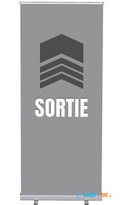 Syna Roll-Banner Budget 85 Complete Set Uitgang Grijs Frans - RBB085LSFI566