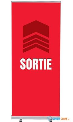 Syna Roll-Banner Budget 85 Complete Set Uitgang Rood Frans - RBB085LSFI568