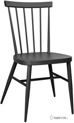 Bolero Windsor Aluminium Zwarte Stoelen (4 Stuks) - DX686