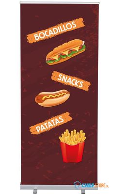 Syna Roll-Banner Budget 85 Complete Set Snacks Spaans - RBB085LSFI317