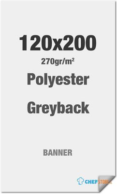 Syna Polyester Greyback 270 G/m2 120 X 200 cm PVC Vrij - LPG120X200M270