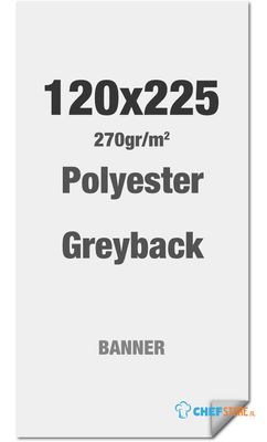Syna Polyester Greyback 270 G/m2 120 X 225 cm PVC Vrij - LPG120X225M270
