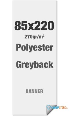 Syna Polyester Greyback 270 G/m2 85 X 220 cm PVC Vrij - LPG85X220M270