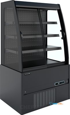 Compacte Zwarte Wandkoeler met Schuifdeuren - MCB90S LOW LED