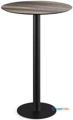 Urban Statafel Zwart Frame + Tropical Wood HPL 70 cm - Essentials 130041270 1