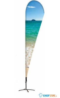 Syna Beach Flag Alu Drop 400 cm Totale Hoogte - BFAD400