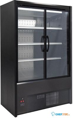 Zoin Cervinho Multideck Display Zwart met Scharnierende Deuren 1200mm - UA055-120