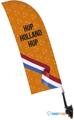 Syna Window Flag Set Single-Sided Oranje Hup Holland - WINFLAG-SET-I798