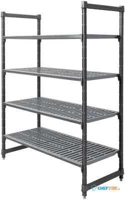 Cambro stelling 183cm hoog 4 schappen - 61cm diep
