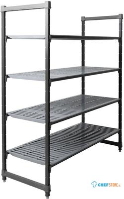 Cambro stelling 183cm hoog 4 schappen - 61cm diep