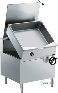 Diamond Autom. elektrische kantelbare braadpan, "Duomat" kuip 100 L., op meubel | E22/BA12C-N 1
