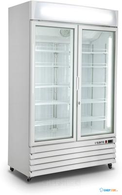SARO Vrieskast met Ventilator Koeling 2 Glasdeuren Model D 800 Wit - D 800 - WIT 1