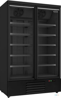 Display vrieskast | 2 Glasdeuren | 1000 L | zwart | Combisteel | 7455.2245 1
