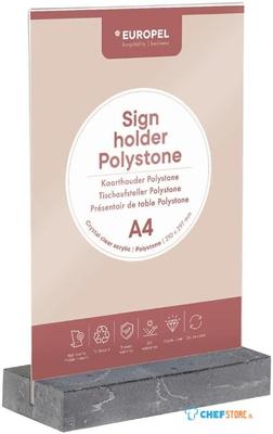 Europel Bordhouder A4 Polystone Antraciet - HU461