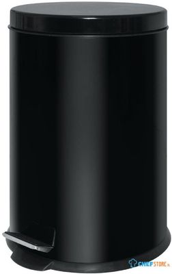 Pedaalemmer RVS 20ltr zwart | GG978