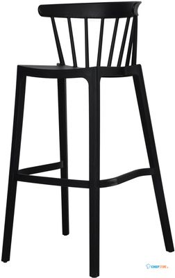 Windson Barstoel Zwart - Polypropyleen - 56x55x103cm (bxtxh) - 50910 - veba 50910 1