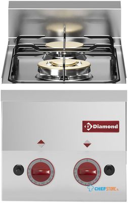 Gasfornuis 2 Branders -Top- - Diamond G60/2F3T-N 1