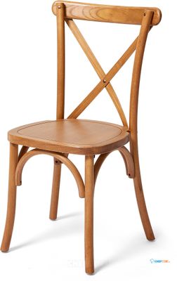 Stapelbare Stoel - Massief Hout - Ligtgewicht - 48x47x88cm (bxtxh) - 50100l - VEBA 50100L