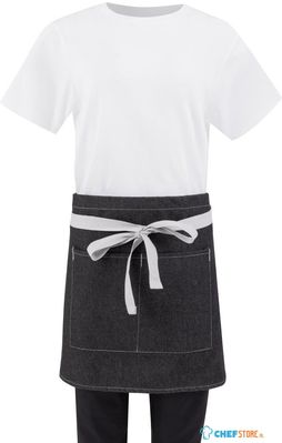 Whites Southside Denimbistroschort zwart | B995