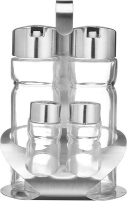 Hendi Menage 4 dlg Luxe olie - azijn - peper - zout - 465356 1