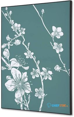 Syna Wanddecoratie Textiel SET A2 Japanse Bloesem Groen - TFR22WA2-SET-I10
