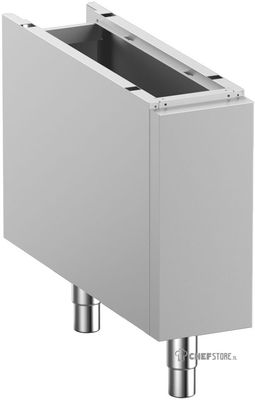 Gesloten Onderstel Op Verstelbare Poten In RVS - Diamond N7/BA2C-RN 1