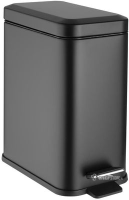 Jantex Slanke Washroom Prullenbak Zwart 5ltr - HT476