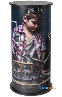 Syna Counter Professional Round Tafelblad Zwart - CPRTTB